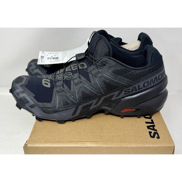 Salomon Men\'s Speedcross 6 GTX Trail Running Shoe Black ~ Size 12 main image 12